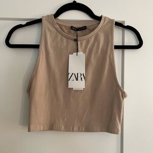 Zara cropped tank top